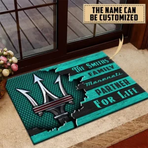 Maserati Doormat, All Over Print Doormat CAR199022748 - Cyan
