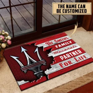 Maserati Doormat, All Over Print Doormat CAR199022748 - Red