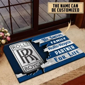 Rolls Royce Doormat, All Over Print Doormat CAR199022752 - Blue
