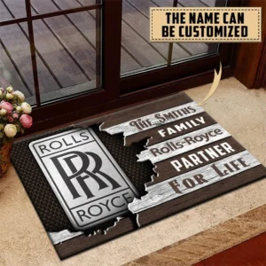 Rolls Royce Doormat, All Over Print Doormat CAR199022752 - Brown