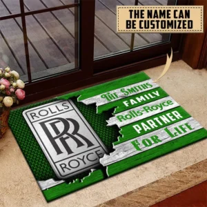 Rolls Royce Doormat, All Over Print Doormat CAR199022752 - Green