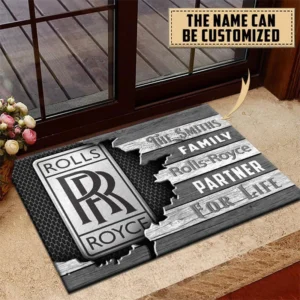 Rolls Royce Doormat, All Over Print Doormat CAR199022752 - Gray