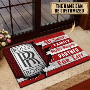 Rolls Royce Doormat, All Over Print Doormat CAR199022752 - Red