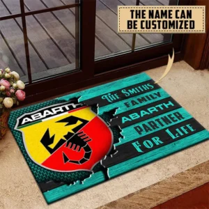 Abarth Doormat, All Over Print Doormat CAR199022753 - Cyan