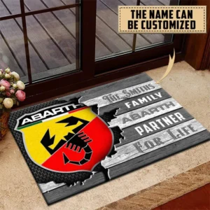 Abarth Doormat, All Over Print Doormat CAR199022753 - Gray