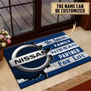 Nissan Doormat, All Over Print Doormat CAR199022755 - Blue