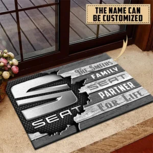 Seat Doormat, All Over Print Doormat CAR199022756 - Gray
