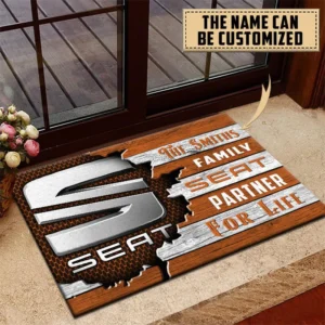 Seat Doormat, All Over Print Doormat CAR199022756 - Orange