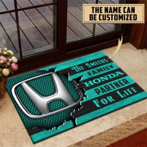 Honda Doormat, All Over Print Doormat CAR199022757 - Cyan