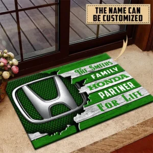 Honda Doormat, All Over Print Doormat CAR199022757 - Green