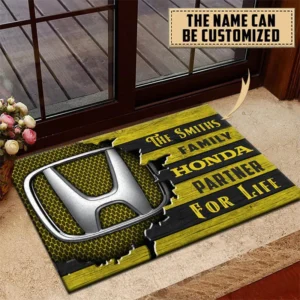 Honda Doormat, All Over Print Doormat CAR199022757 - Yellow