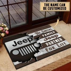 Jeep Doormat, All Over Print Doormat CAR199022758 - Brown