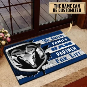 Ram truck Doormat, All Over Print Doormat CAR199022760 - Blue