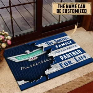 Thunderbird Doormat, All Over Print Doormat CAR199022761 - Blue