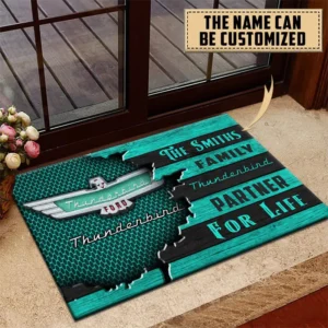 Thunderbird Doormat, All Over Print Doormat CAR199022761 - Cyan