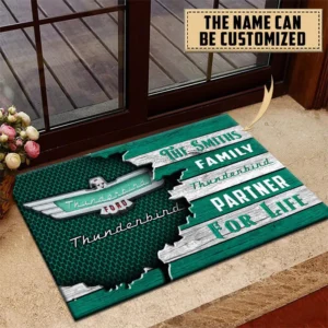 Thunderbird Doormat, All Over Print Doormat CAR199022761 - Green