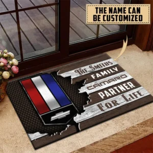 Chevrolet Camaro Doormat, All Over Print Doormat CAR199022762 - Brown