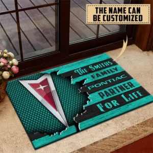 Pontiac Doormat, All Over Print Doormat CAR199022764 - Cyan