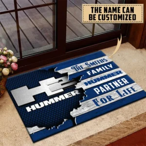 H2 Hummer Doormat, All Over Print Doormat CAR199022766 - Blue