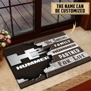 H2 Hummer Doormat, All Over Print Doormat CAR199022766 - Brown