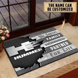 H2 Hummer Doormat, All Over Print Doormat CAR199022766 - Gray