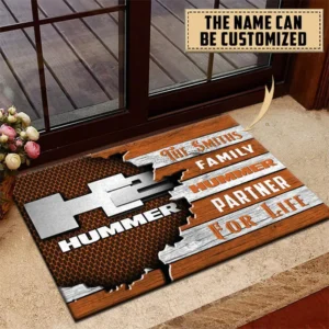 H2 Hummer Doormat, All Over Print Doormat CAR199022766 - Orange