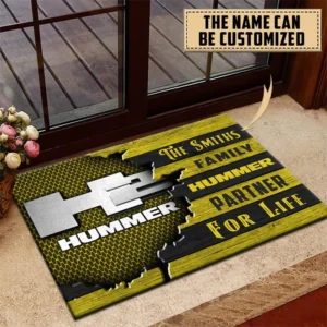 H2 Hummer Doormat, All Over Print Doormat CAR199022766 - Yellow