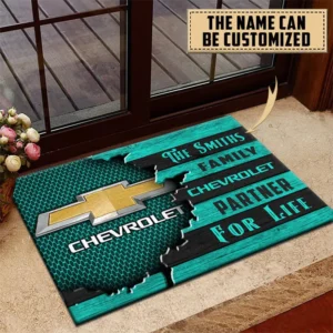 Chevrolet Doormat, All Over Print Doormat CAR199022767 - Cyan