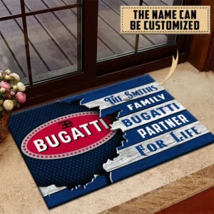 Bugatti Doormat, All Over Print Doormat CAR199022770 - Blue