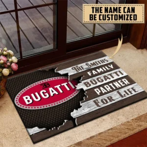 Bugatti Doormat, All Over Print Doormat CAR199022770 - Brown