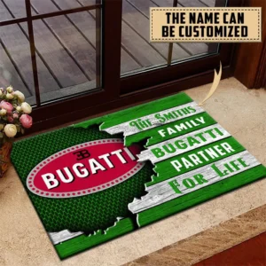 Bugatti Doormat, All Over Print Doormat CAR199022770 - Green