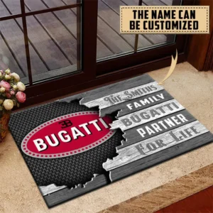 Bugatti Doormat, All Over Print Doormat CAR199022770 - Gray