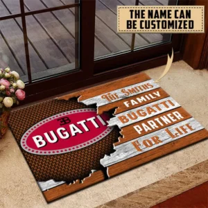 Bugatti Doormat, All Over Print Doormat CAR199022770 - Orange