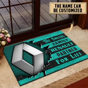 Renault Doormat, All Over Print Doormat CAR199022771 - Cyan