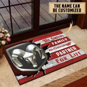 Dodge Doormat, All Over Print Doormat CAR199022772 - Red