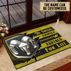 Dodge Doormat, All Over Print Doormat CAR199022772 - Yellow