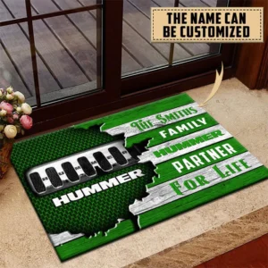 Hummer Doormat, All Over Print Doormat CAR199022773 - Green