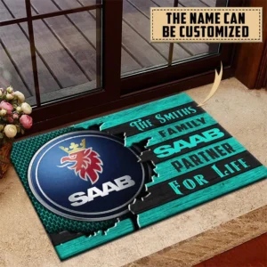 Saab Doormat, All Over Print Doormat CAR199022775 - Cyan