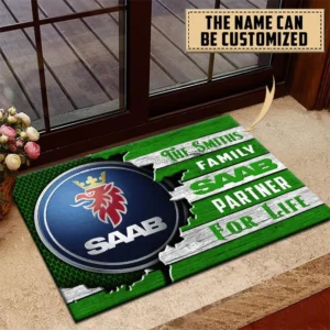 Saab Doormat, All Over Print Doormat CAR199022775 - Green