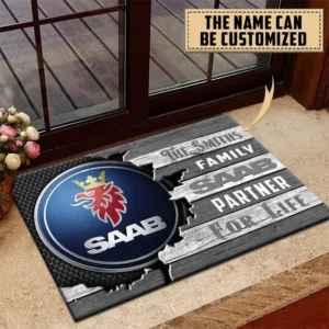 Saab Doormat, All Over Print Doormat CAR199022775 - Gray