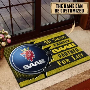 Saab Doormat, All Over Print Doormat CAR199022775 - Yellow