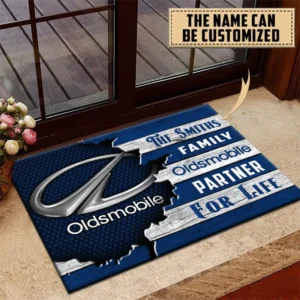 Oldsmobile Doormat, All Over Print Doormat CAR199022776 - Blue