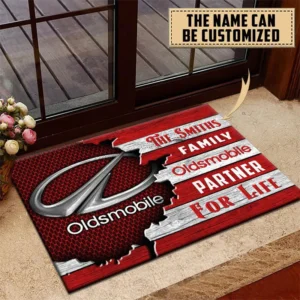 Oldsmobile Doormat, All Over Print Doormat CAR199022776 - Red