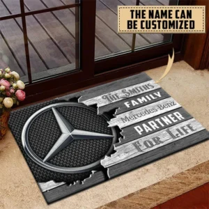Mercedes Benz Doormat, All Over Print Doormat CAR199022778 - Gray