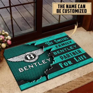Bentley Doormat, All Over Print Doormat CAR199022779 - Cyan