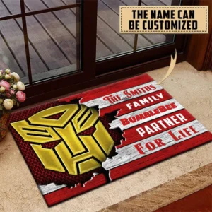 Bumblebee Doormat, All Over Print Doormat CAR199022780 - Red