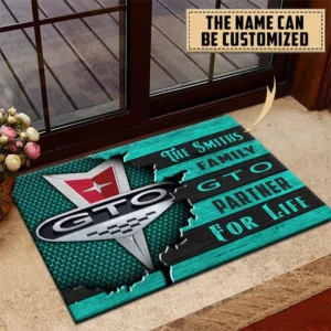 Pontiac GTO Doormat, All Over Print Doormat CAR199022781 - Cyan