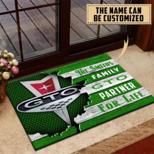 Pontiac GTO Doormat, All Over Print Doormat CAR199022781 - Green