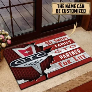 Pontiac GTO Doormat, All Over Print Doormat CAR199022781 - Red