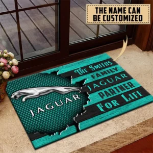 Jaguar Doormat, All Over Print Doormat CAR199022783 - Cyan